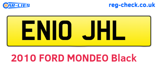 EN10JHL are the vehicle registration plates.