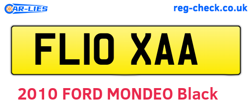 FL10XAA are the vehicle registration plates.