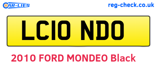 LC10NDO are the vehicle registration plates.