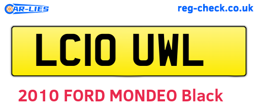 LC10UWL are the vehicle registration plates.