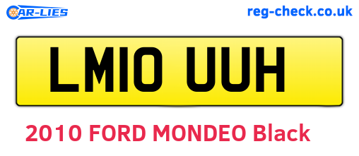 LM10UUH are the vehicle registration plates.