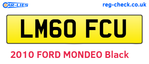 LM60FCU are the vehicle registration plates.