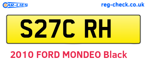 S27CRH are the vehicle registration plates.