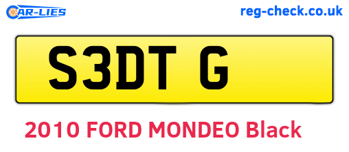 S3DTG are the vehicle registration plates.