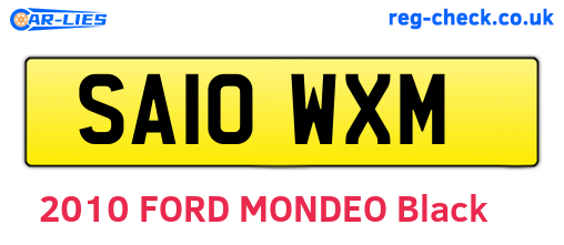 SA10WXM are the vehicle registration plates.