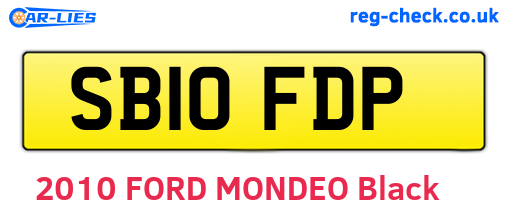 SB10FDP are the vehicle registration plates.