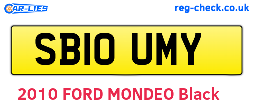 SB10UMY are the vehicle registration plates.