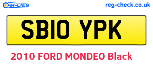 SB10YPK are the vehicle registration plates.