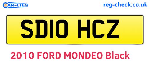 SD10HCZ are the vehicle registration plates.