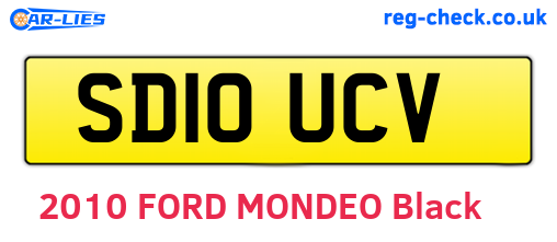 SD10UCV are the vehicle registration plates.