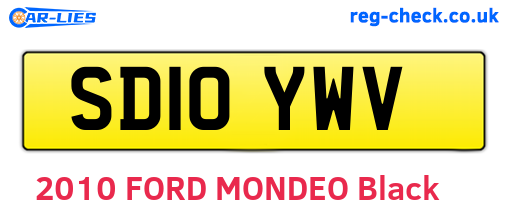 SD10YWV are the vehicle registration plates.
