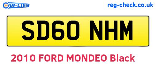 SD60NHM are the vehicle registration plates.