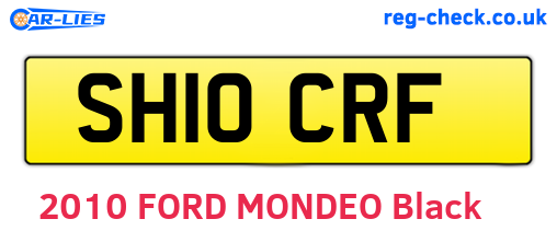 SH10CRF are the vehicle registration plates.