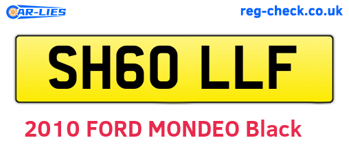 SH60LLF are the vehicle registration plates.