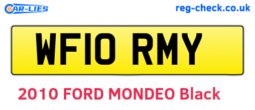 WF10RMY are the vehicle registration plates.