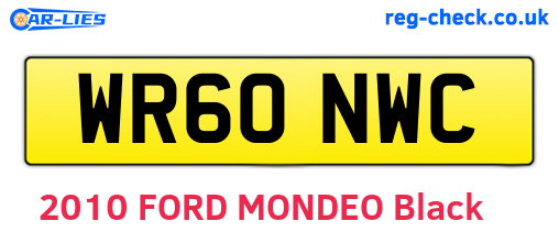 WR60NWC are the vehicle registration plates.