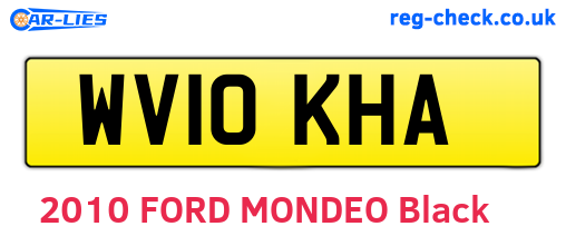 WV10KHA are the vehicle registration plates.