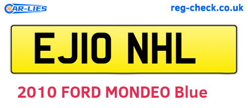 EJ10NHL are the vehicle registration plates.