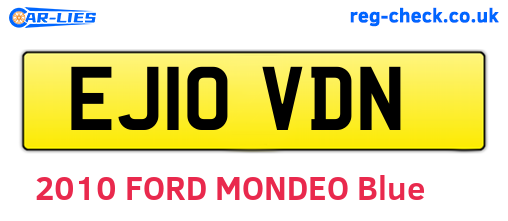 EJ10VDN are the vehicle registration plates.