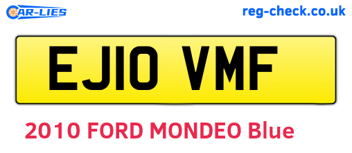 EJ10VMF are the vehicle registration plates.