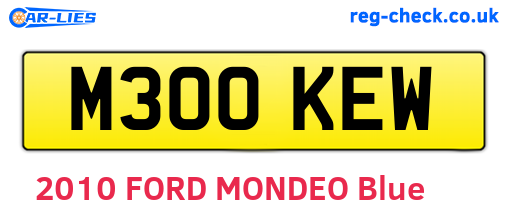 M300KEW are the vehicle registration plates.