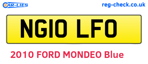 NG10LFO are the vehicle registration plates.