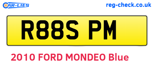 R88SPM are the vehicle registration plates.