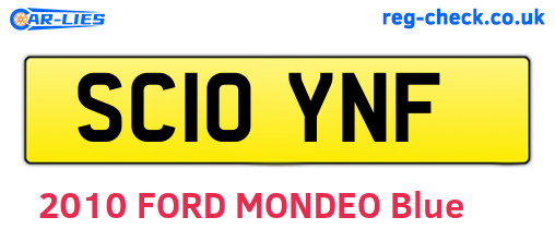 SC10YNF are the vehicle registration plates.
