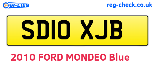 SD10XJB are the vehicle registration plates.