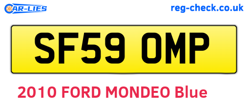 SF59OMP are the vehicle registration plates.