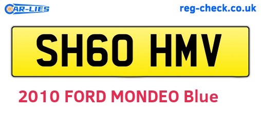 SH60HMV are the vehicle registration plates.
