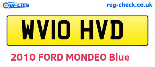 WV10HVD are the vehicle registration plates.