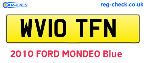 WV10TFN are the vehicle registration plates.
