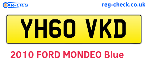 YH60VKD are the vehicle registration plates.
