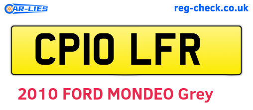CP10LFR are the vehicle registration plates.