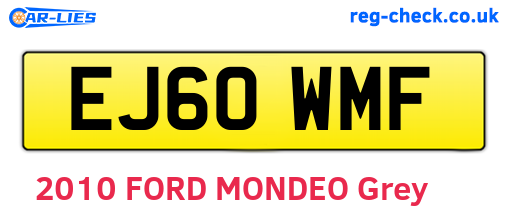EJ60WMF are the vehicle registration plates.