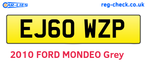 EJ60WZP are the vehicle registration plates.