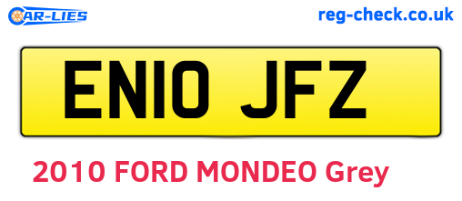 EN10JFZ are the vehicle registration plates.