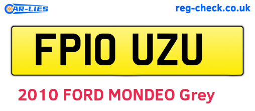 FP10UZU are the vehicle registration plates.