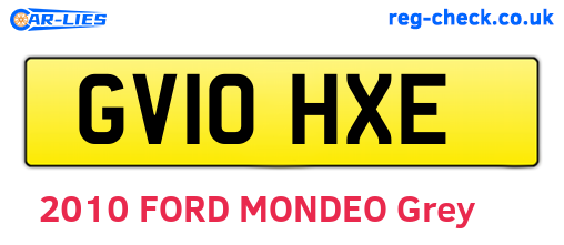 GV10HXE are the vehicle registration plates.