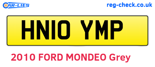 HN10YMP are the vehicle registration plates.