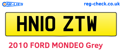 HN10ZTW are the vehicle registration plates.