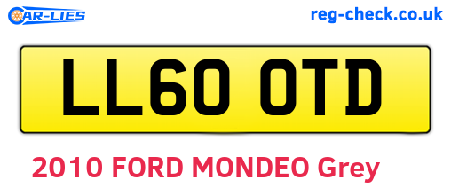 LL60OTD are the vehicle registration plates.