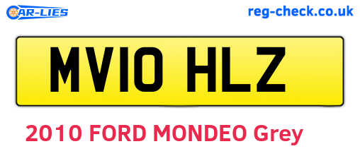 MV10HLZ are the vehicle registration plates.