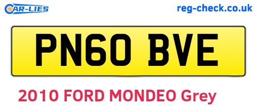PN60BVE are the vehicle registration plates.