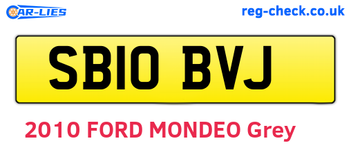 SB10BVJ are the vehicle registration plates.