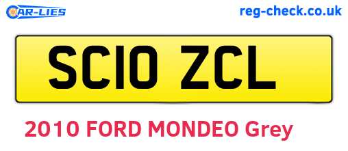 SC10ZCL are the vehicle registration plates.