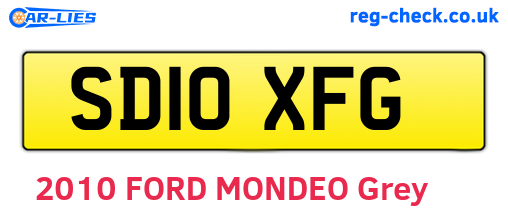 SD10XFG are the vehicle registration plates.