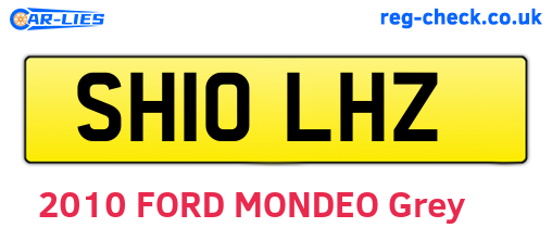 SH10LHZ are the vehicle registration plates.