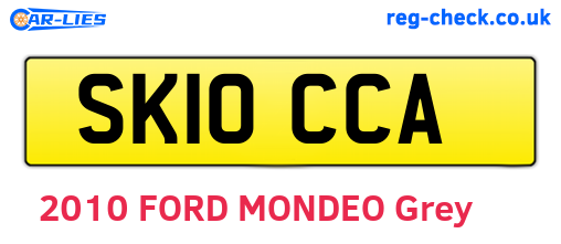 SK10CCA are the vehicle registration plates.